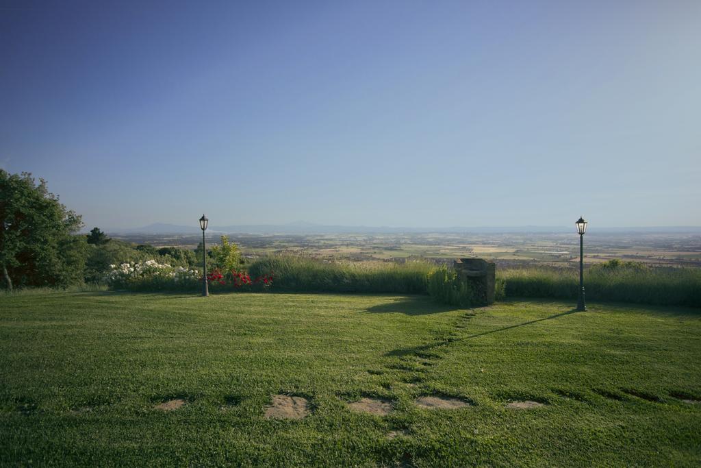 네론톨라 Tenuta Angelici Winery Casa Contea With Pool And Panoramic Pool Cortona 빌라 객실 사진