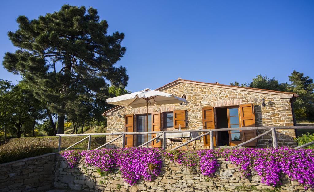 네론톨라 Tenuta Angelici Winery Casa Contea With Pool And Panoramic Pool Cortona 빌라 객실 사진