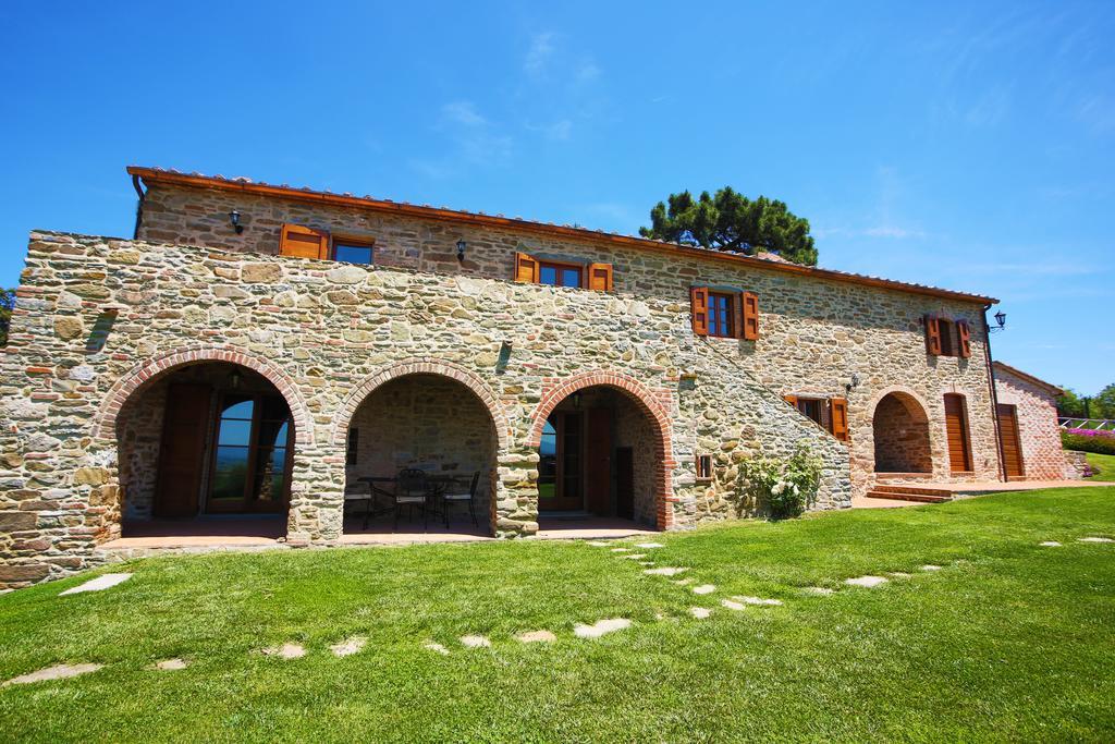 네론톨라 Tenuta Angelici Winery Casa Contea With Pool And Panoramic Pool Cortona 빌라 객실 사진